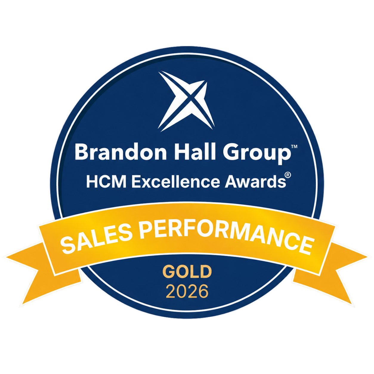Sales Performance Gold Badge Transparent